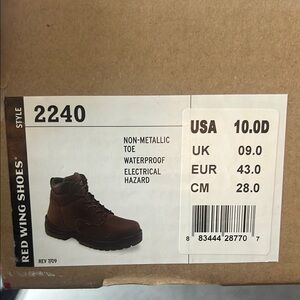 Red Wing Shoes Brown Leather Boots